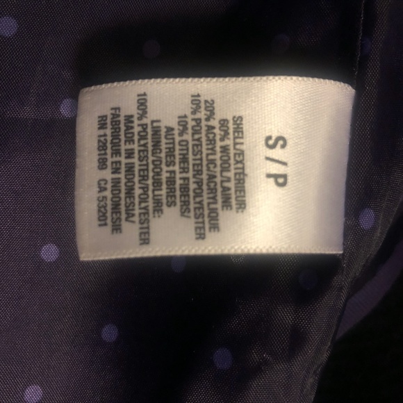 wool coat ,very warm (dark grey), Aeropostale (s) - Picture 7 of 7